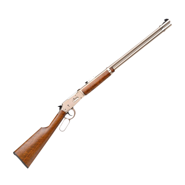ESPINGARDA LEVER ACTION LR1881 NICKEL CAL. 36GA 8 TIROS