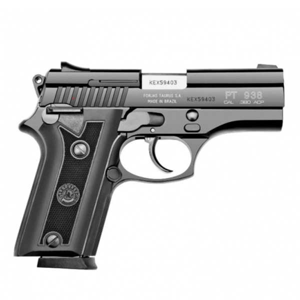 PISTOLA TAURUS PT 938 380ACP 3X15T CARBONO FOSCO