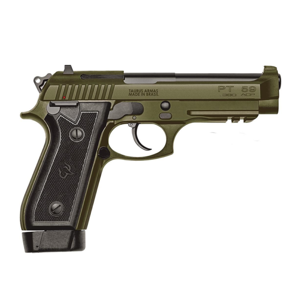 TAURUS PT 59S CAL. 380ACP 19 TIROS CERAKOTE® GREEN