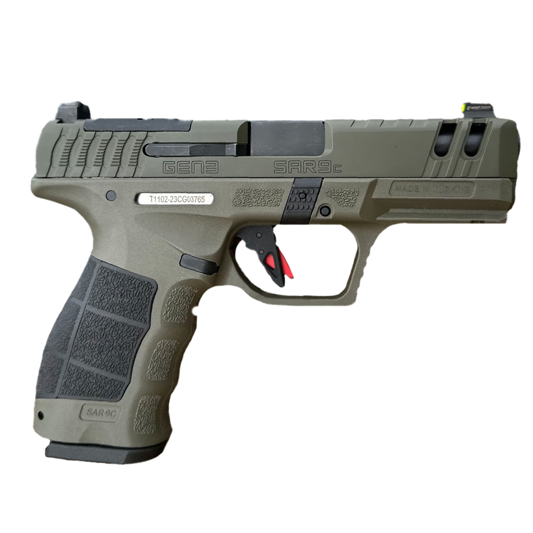PISTOLA SAR 9C CAL. 380ACP CERAKOTE GREEN