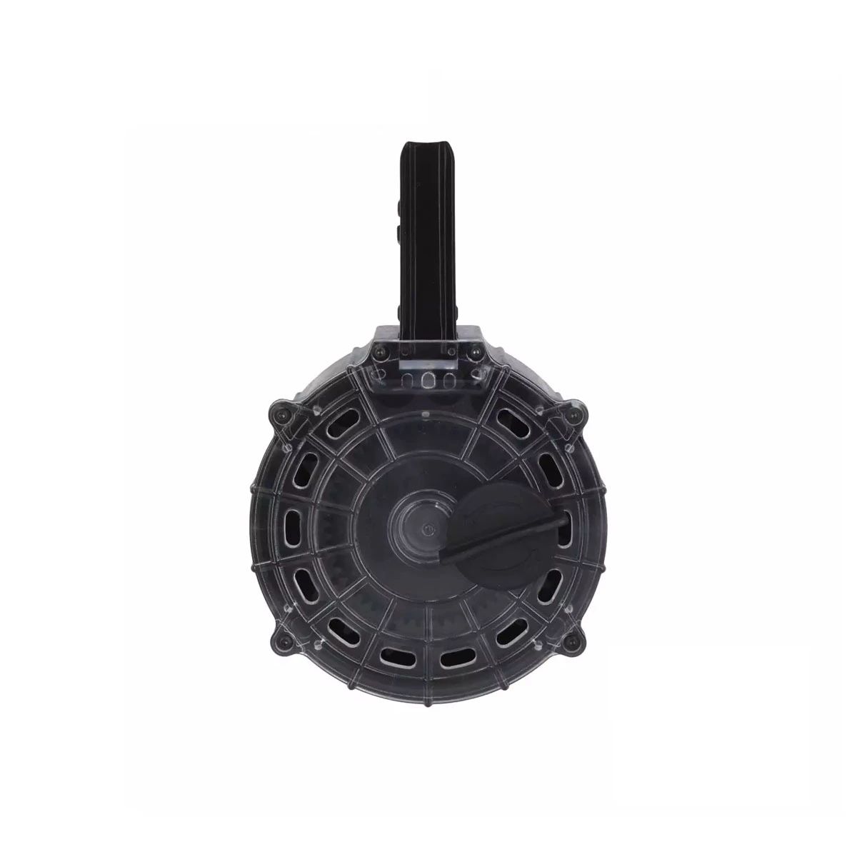 CARREGADOR DRUM CARACOL PARA ESPINGARDAS SEMI-AUTO (AR-12) - CAPACIDADE 21 TIROS